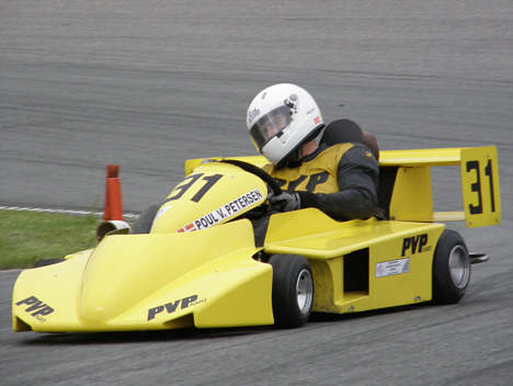 Super Kart klassen 'grand old man' Poul V. Petersen.